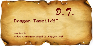 Dragan Tasziló névjegykártya